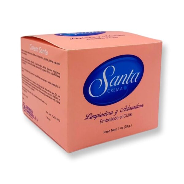 CREAM SANTA Cleansing and Lightening Crema Limpiadora Y Aclaradora 1 Oz (28g)