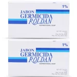Soap Roldan Germicida 1% Triclocarban Antibacterial Microbial Blue 75g